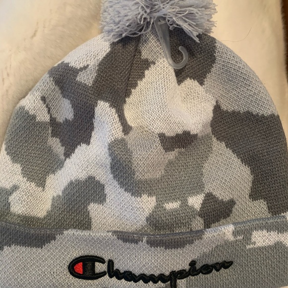 Champion camo beanie hat